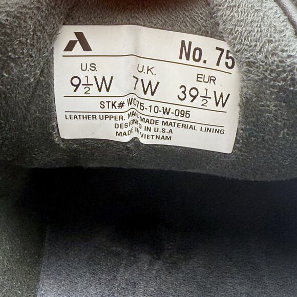 Anodyne Womens No. 75 Casual Sport Sneaker US 9.5 Wide EU 39.5 Black Leather NIB - Picture 12 of 12